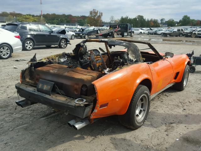 1Z37L7S406000 - 1977 CHEVROLET CORVETTE ORANGE photo 4