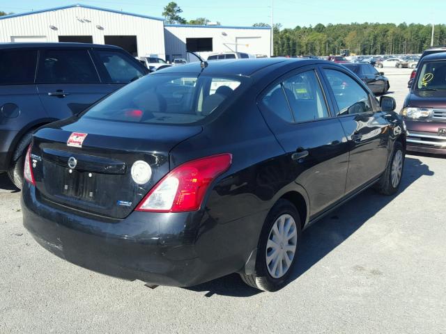 3N1CN7AP0CL861241 - 2012 NISSAN VERSA S BLACK photo 4