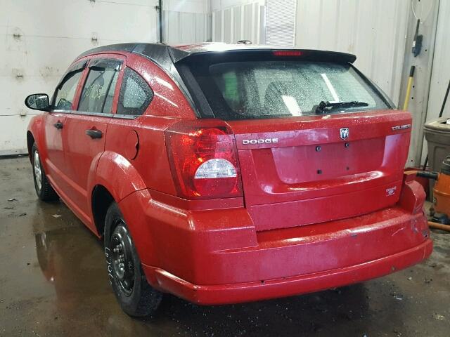 1B3CB1HA5BD147681 - 2011 DODGE CALIBER RED photo 3