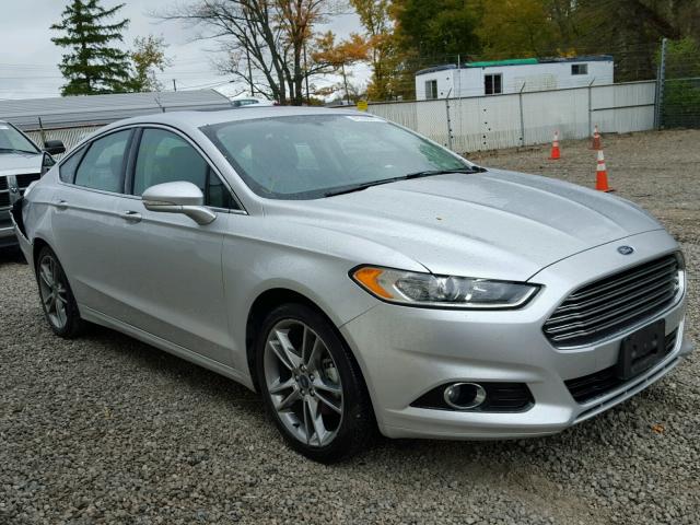 3FA6P0K9XER282615 - 2014 FORD FUSION TIT SILVER photo 1