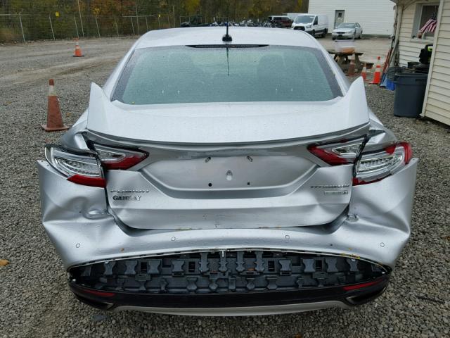 3FA6P0K9XER282615 - 2014 FORD FUSION TIT SILVER photo 9