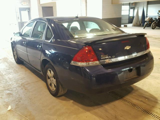 2G1WT58N581294860 - 2008 CHEVROLET IMPALA LT BLUE photo 3