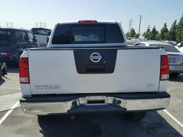 1N6AA0EK6BN308255 - 2011 NISSAN TITAN S WHITE photo 9