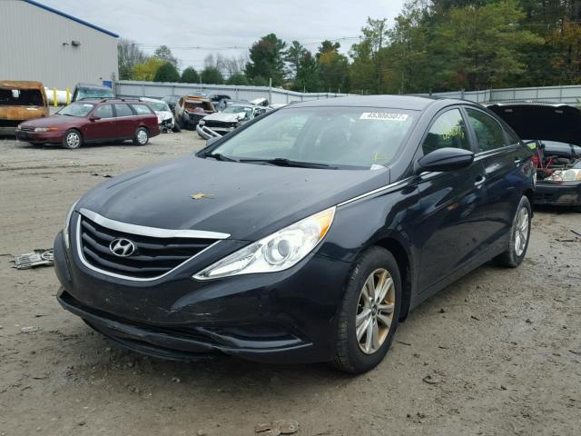 5NPEB4AC0DH615902 - 2013 HYUNDAI SONATA GLS BLACK photo 2