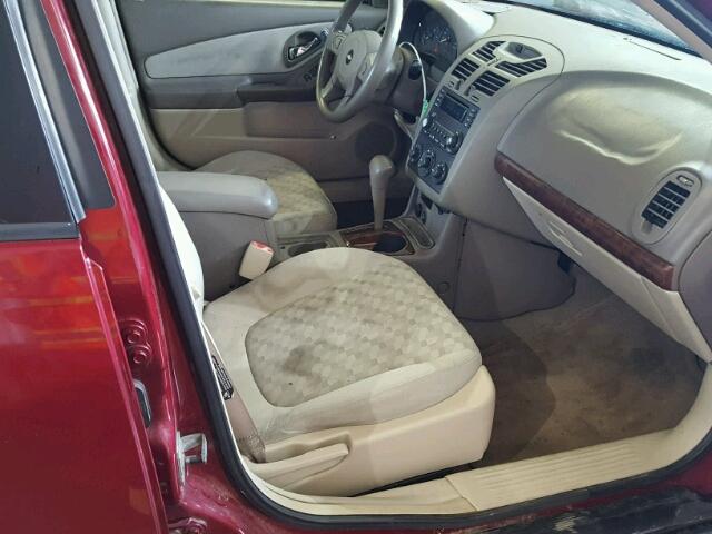 1G1ZT54814F184632 - 2004 CHEVROLET MALIBU LS RED photo 5