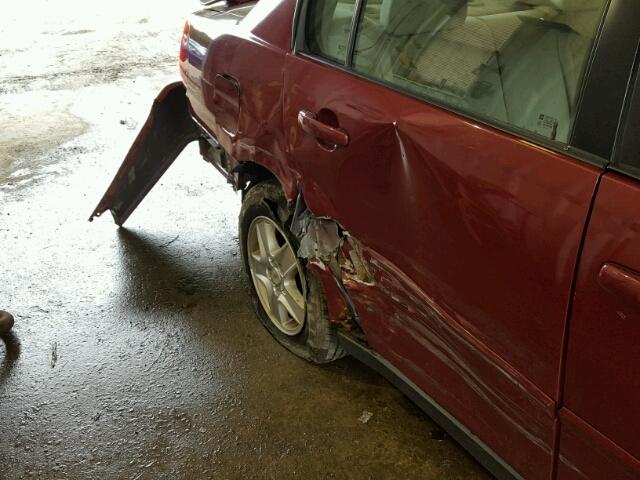 1G1ZT54814F184632 - 2004 CHEVROLET MALIBU LS RED photo 9