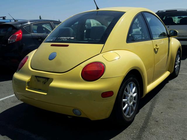 3VWCK31CX4M422987 - 2004 VOLKSWAGEN NEW BEETLE 黄色 照片 4