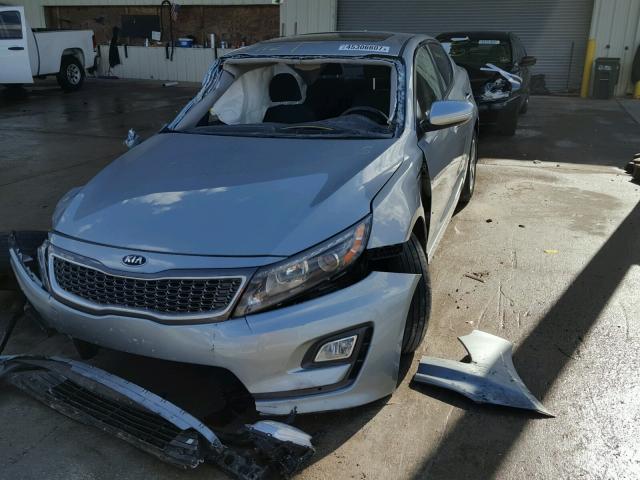 KNAGM4AD7F5088758 - 2015 KIA OPTIMA HYB BLUE photo 2