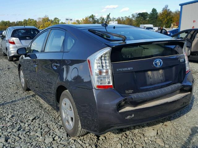 JTDKN3DU4A1120081 - 2010 TOYOTA PRIUS CHARCOAL photo 3