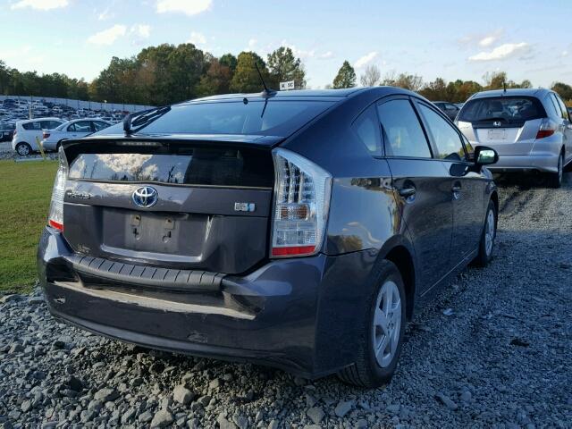 JTDKN3DU4A1120081 - 2010 TOYOTA PRIUS CHARCOAL photo 4