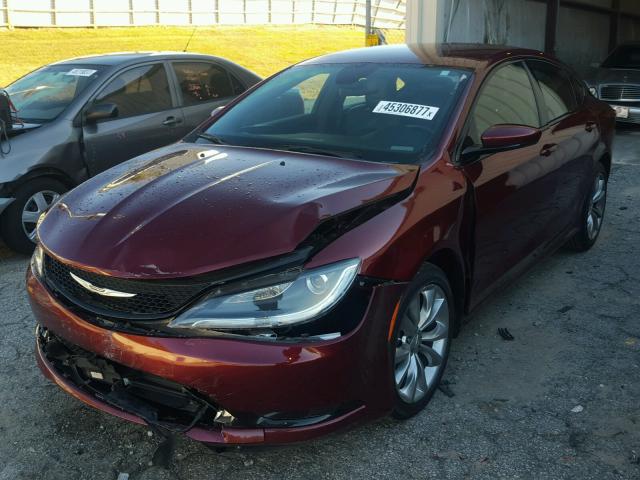 1C3CCCBB0FN592410 - 2015 CHRYSLER 200 S BURGUNDY photo 2