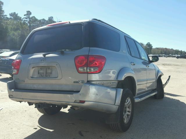 5TDZT34AX6S268787 - 2006 TOYOTA SEQUOIA SR GRAY photo 4