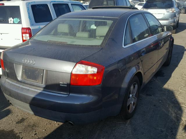 WAULT68E42A311173 - 2002 AUDI A4 3.0 QUA GRAY photo 4