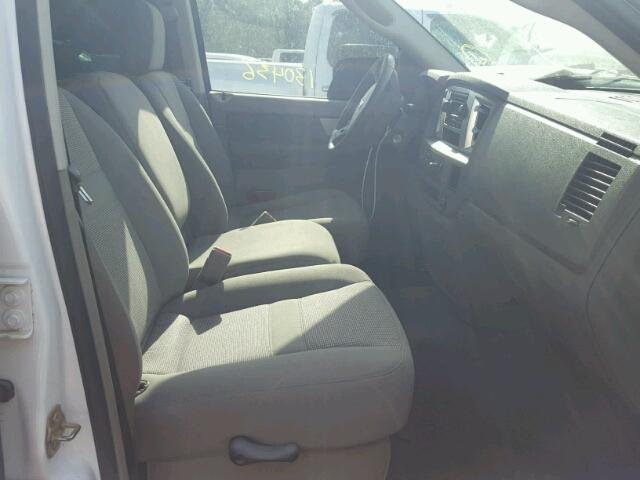 3D7KR28C37G716623 - 2007 DODGE RAM 2500 S WHITE photo 5