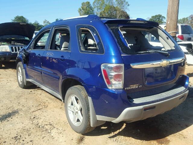 2CNDL73F456026483 - 2005 CHEVROLET EQUINOX LT BLUE photo 3