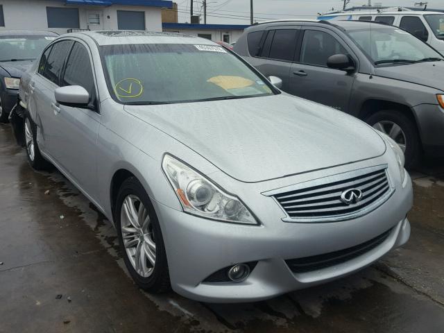 JN1CV6AP1AM203070 - 2010 INFINITI G37 BASE SILVER photo 1