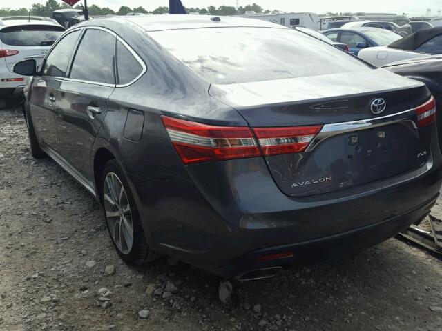 4T1BK1EB3FU184835 - 2015 TOYOTA AVALON XLE GRAY photo 3