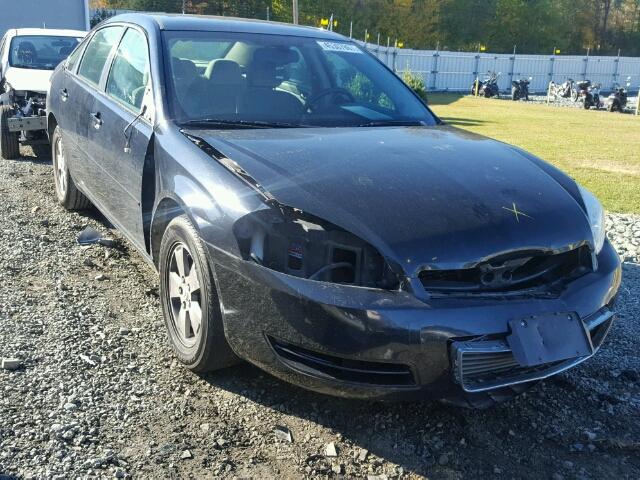 2G1WT58K779220667 - 2007 CHEVROLET IMPALA LT BLACK photo 1