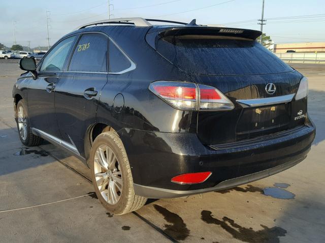 2T2ZK1BA2DC104090 - 2013 LEXUS RX 350 BLACK photo 3