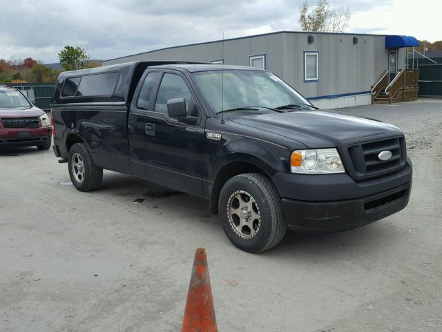 1FTRF12207NA75241 - 2007 FORD F150 BLACK photo 1