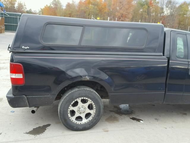 1FTRF12207NA75241 - 2007 FORD F150 BLACK photo 9