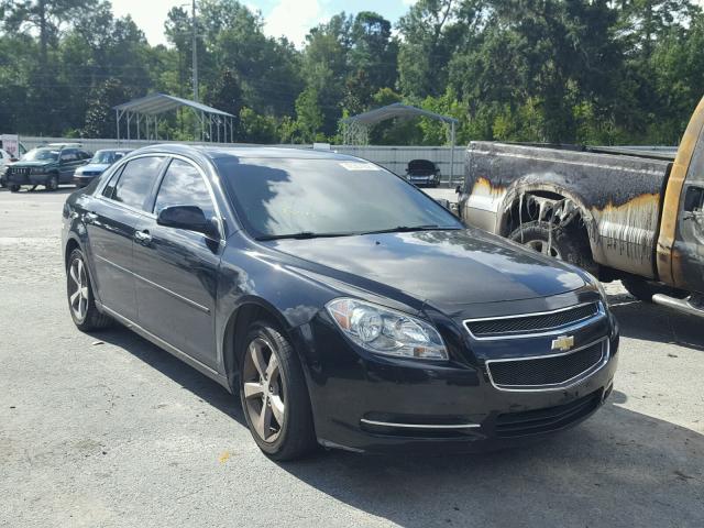 1G1ZC5E00CF256007 - 2012 CHEVROLET MALIBU 1LT BLACK photo 1