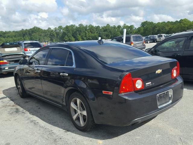 1G1ZC5E00CF256007 - 2012 CHEVROLET MALIBU 1LT BLACK photo 3