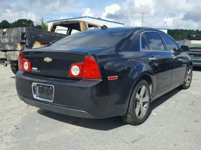 1G1ZC5E00CF256007 - 2012 CHEVROLET MALIBU 1LT BLACK photo 4