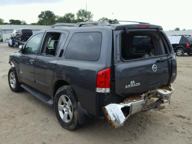 5N1AA08B36N722285 - 2006 NISSAN ARMADA SE GRAY photo 3