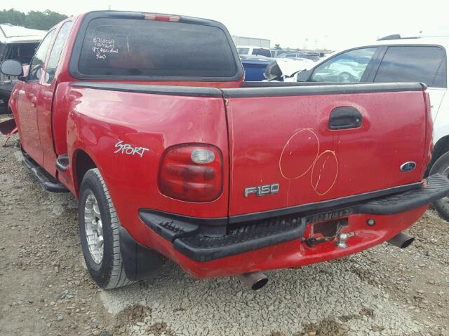 1FTRX07223KD10072 - 2003 FORD F150 RED photo 3