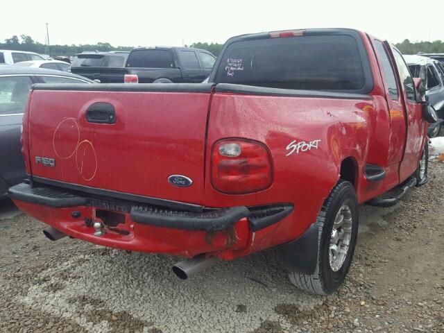 1FTRX07223KD10072 - 2003 FORD F150 RED photo 4