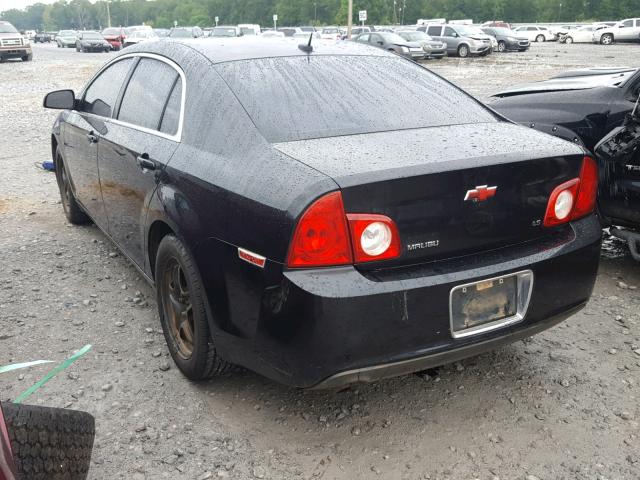 1G1ZG57B194221578 - 2009 CHEVROLET MALIBU LS შავი ფოტო 3