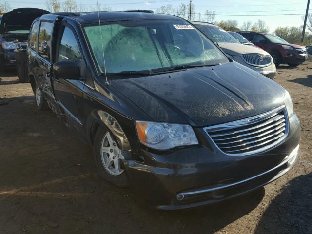 2C4RC1BG2CR200659 - 2012 CHRYSLER TOWN & COU BLACK photo 1