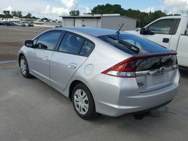 JHMZE2H53CS001560 - 2012 HONDA INSIGHT LX SILVER photo 3