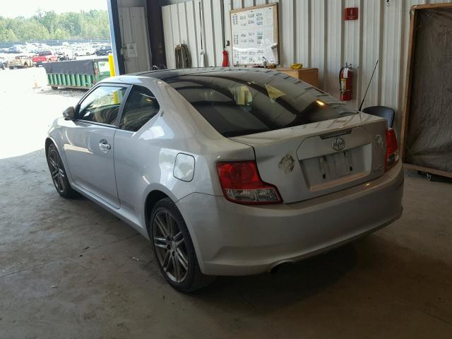 JTKJF5C77D3057222 - 2013 TOYOTA SCION TC SILVER photo 3