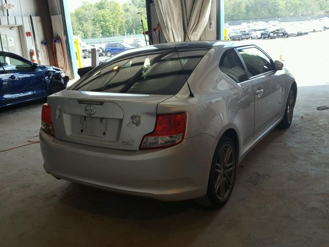 JTKJF5C77D3057222 - 2013 TOYOTA SCION TC SILVER photo 4