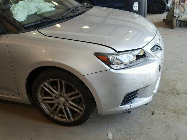 JTKJF5C77D3057222 - 2013 TOYOTA SCION TC SILVER photo 9