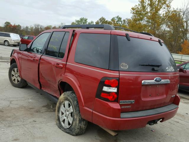 1FMEU7DE3AUA46128 - 2010 FORD EXPLORER X RED photo 3