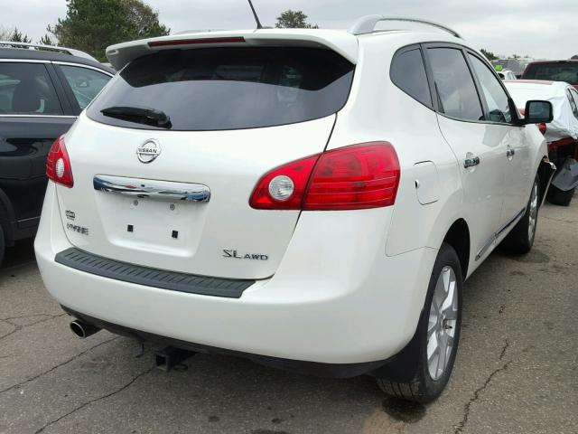 JN8AS5MV3DW116950 - 2013 NISSAN ROGUE WHITE photo 4