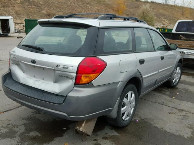 4S4BP61C977333973 - 2007 SUBARU LEGACY SILVER photo 4