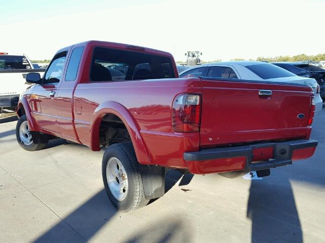 1FTYR14U22PA39372 - 2002 FORD RANGER SUP RED photo 3