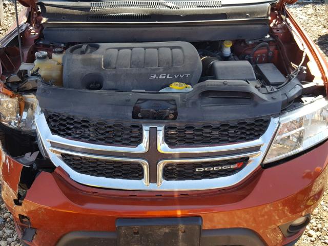 3C4PDDBG5CT331832 - 2012 DODGE JOURNEY SX ORANGE photo 7