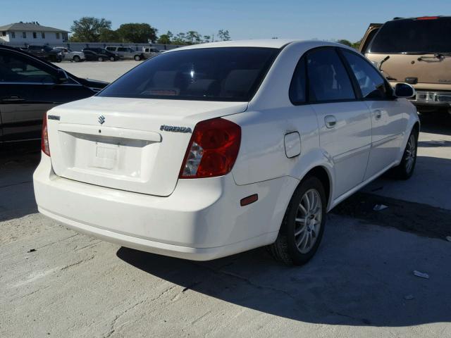 KL5JJ56Z05K161969 - 2005 SUZUKI FORENZA WHITE photo 4