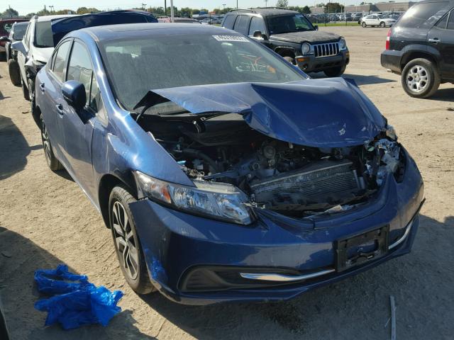 19XFB2F82EE060907 - 2014 HONDA CIVIC EX BLUE photo 1