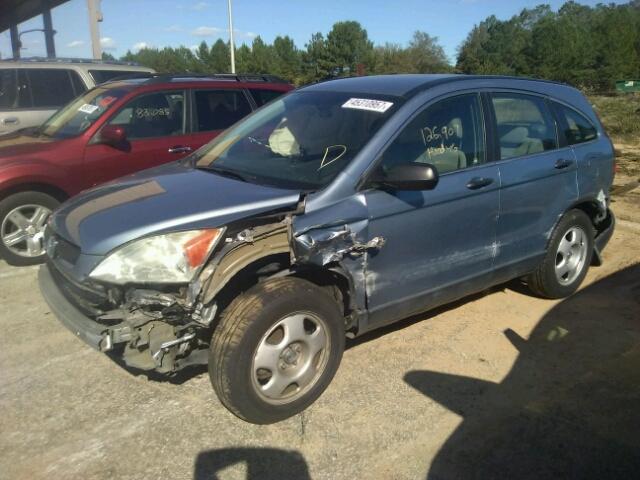 5J6RE48357L007138 - 2007 HONDA CR-V LX BLUE photo 9