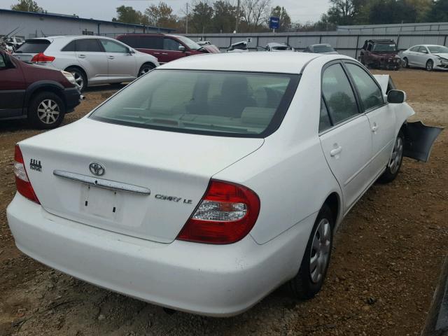 4T1BE32K54U297853 - 2004 TOYOTA CAMRY LE WHITE photo 4