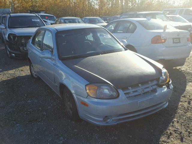 KMHCG45C25U595304 - 2005 HYUNDAI ACCENT GL TURQUOISE photo 1