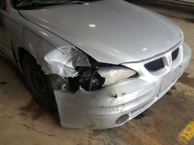 1G2NE52E95M203020 - 2005 PONTIAC GRAND AM S ვერცხლისფერი ფოტო 9