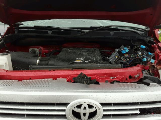 5TFAW5F19EX362181 - 2014 TOYOTA TUNDRA CRE RED photo 7