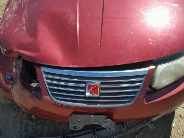 1G8AL52F45Z128751 - 2005 SATURN ION LEVEL RED photo 7